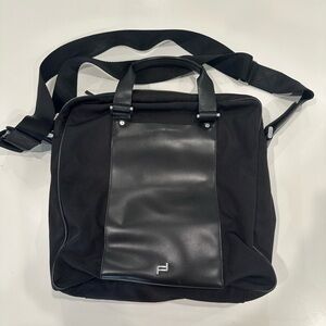 Porsche Design Black and Gray Messenger Bag